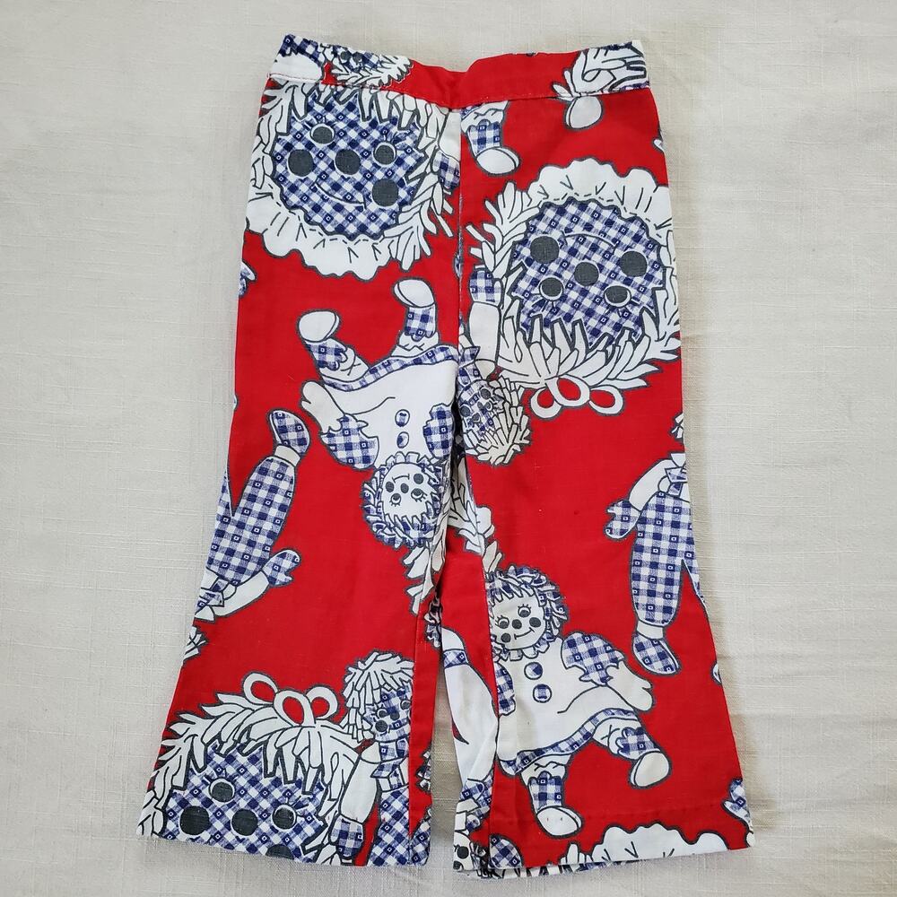 Vintage 60s Healthtex Doll Flared Pants 18-24 months